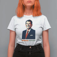 Ronald Regan T Shirt For Women American Flag US President