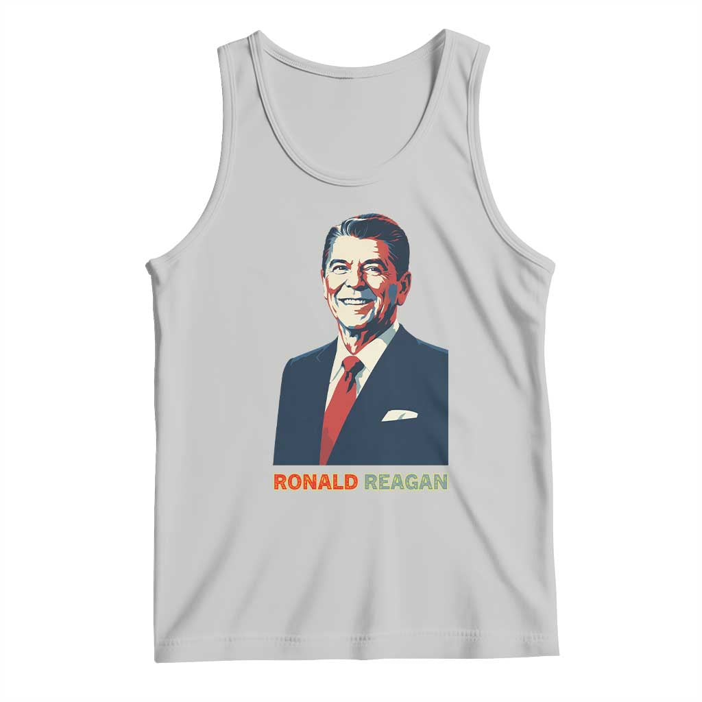 Ronald Regan Tank Top American Flag US President