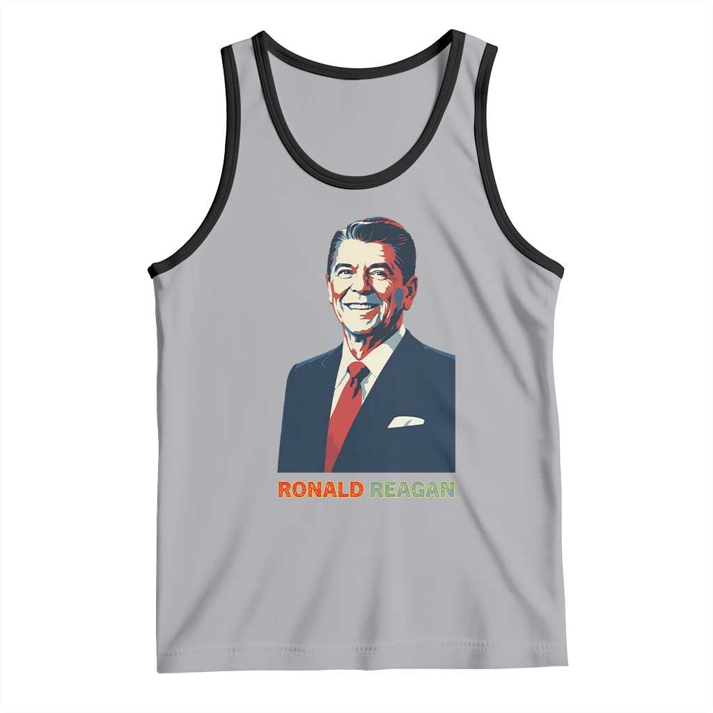 Ronald Regan Tank Top American Flag US President