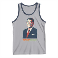 Ronald Regan Tank Top American Flag US President