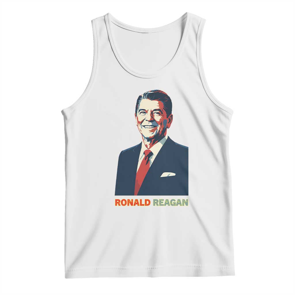 Ronald Regan Tank Top American Flag US President