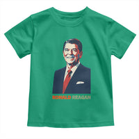 Ronald Regan Toddler T Shirt American Flag US President