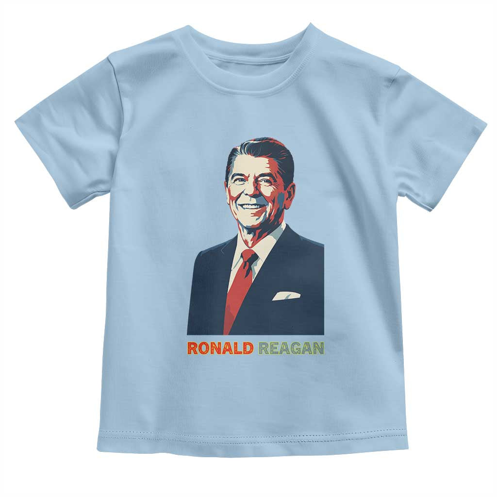 Ronald Regan Toddler T Shirt American Flag US President