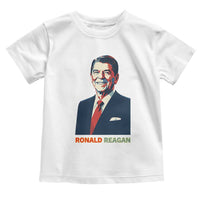 Ronald Regan Toddler T Shirt American Flag US President