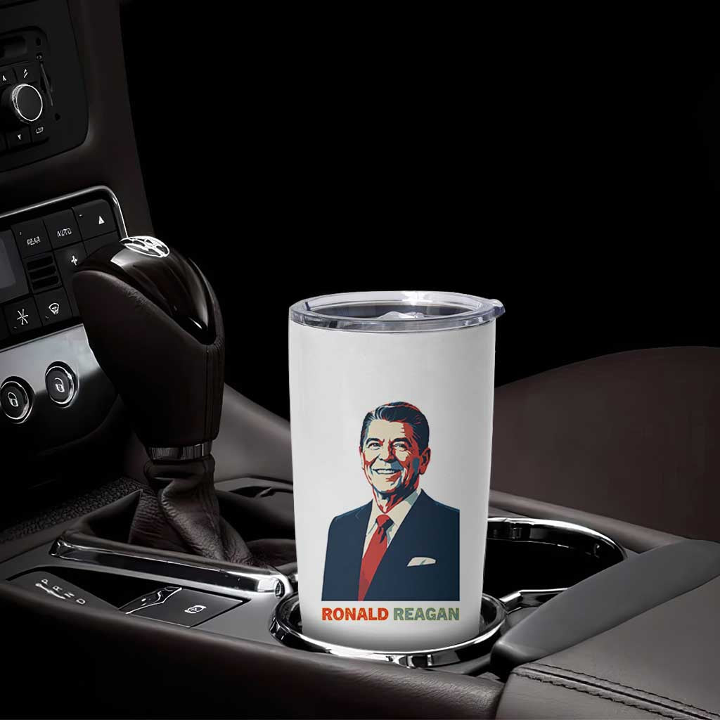 Ronald Regan Tumbler Cup American Flag US President