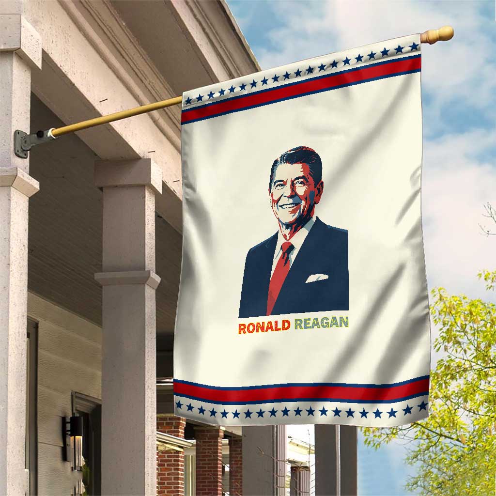 Ronald Reagan Garden Flag American Flag US President