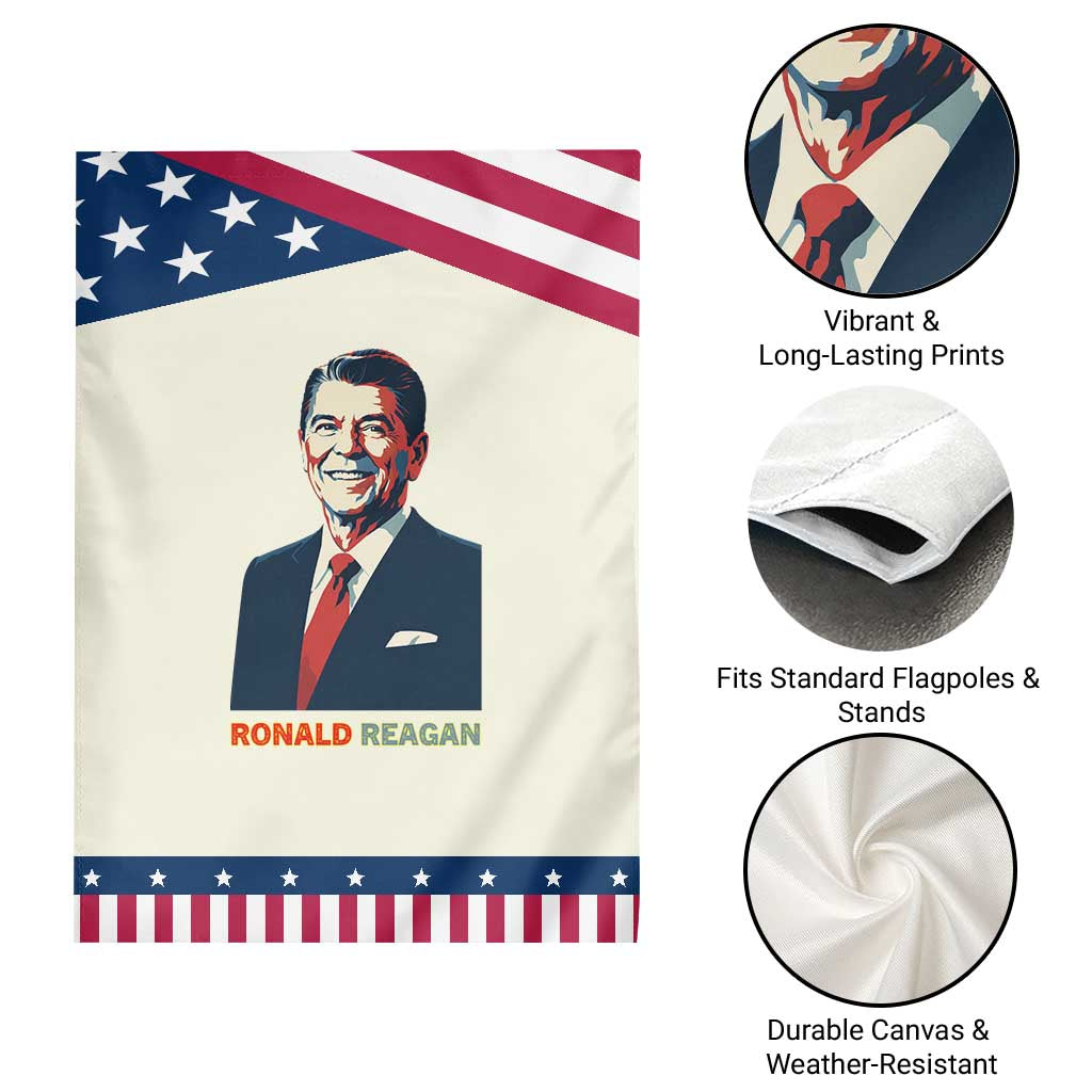 Ronald Reagan Garden Flag American Flag US President