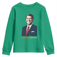Ronald Regan Youth Sweatshirt American Flag US President