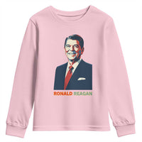 Ronald Regan Youth Sweatshirt American Flag US President