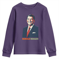 Ronald Regan Youth Sweatshirt American Flag US President