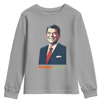 Ronald Regan Youth Sweatshirt American Flag US President