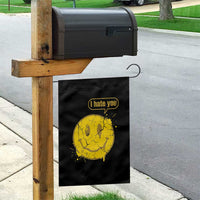 I Hate You Garden Flag Vintage Yellow Happy Smile Face