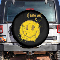 I Hate You Spare Tire Cover Vintage Yellow Happy Smile Face