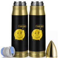 I Hate You Bullet Tumbler Vintage Yellow Happy Smile Face