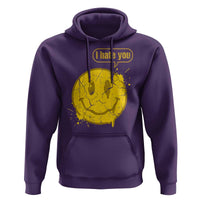 I Hate You Hoodie Vintage Yellow Happy Smile Face