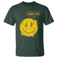 I Hate You T Shirt Vintage Yellow Happy Smile Face