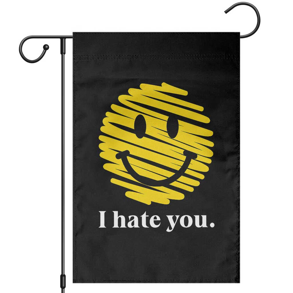 I Hate You Smile Face Meme Garden Flag Viral Sarcastic Humor