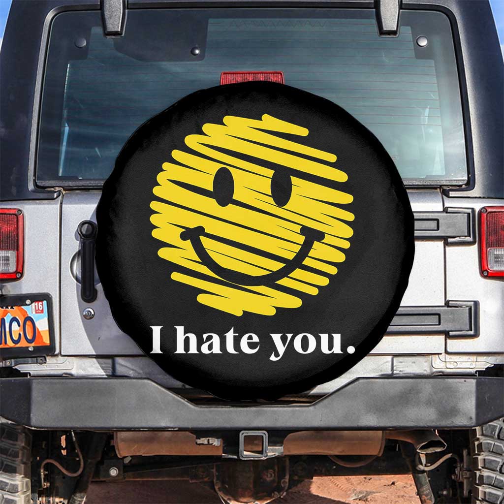 I Hate You Smile Face Meme Spare Tire Cover Viral Sarcastic Humor