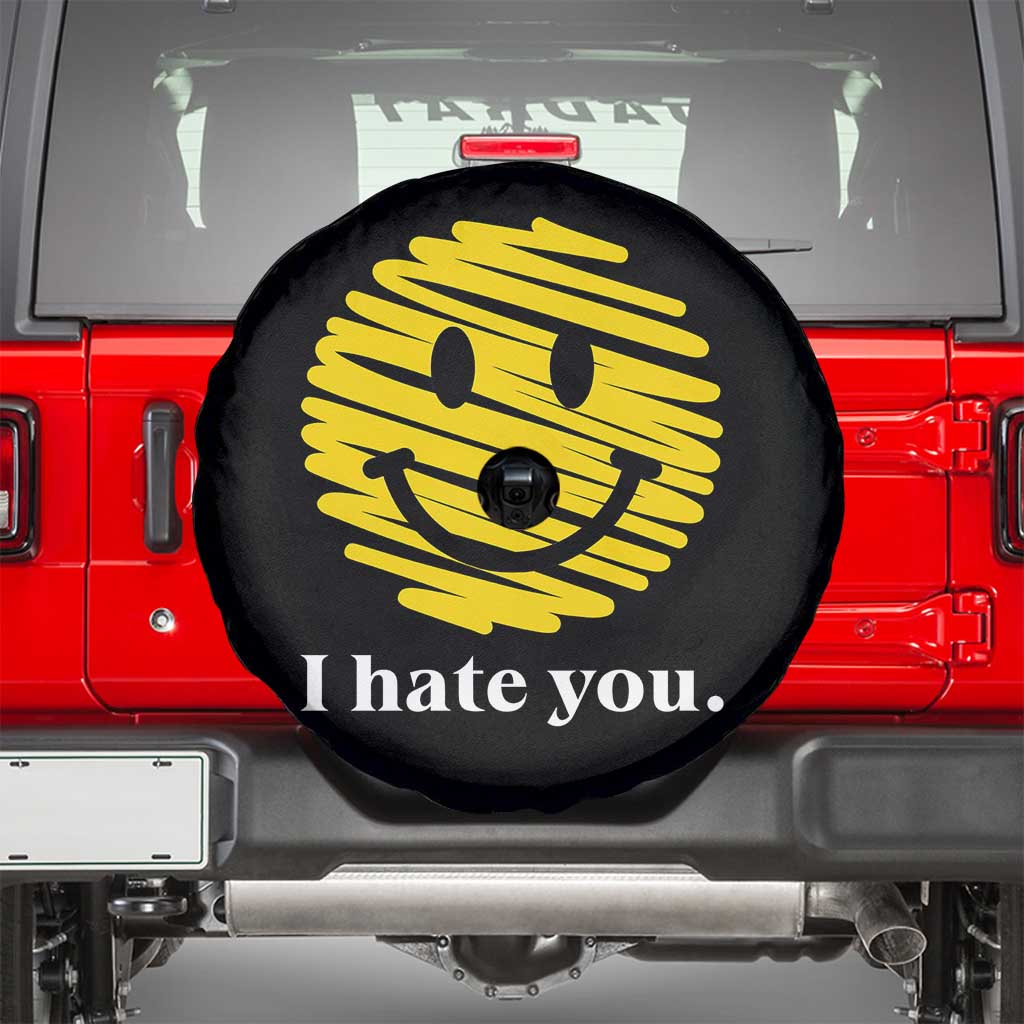 I Hate You Smile Face Meme Spare Tire Cover Viral Sarcastic Humor