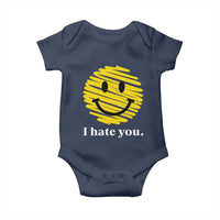 I Hate You Smile Face Meme Baby Onesie Viral Sarcastic Humor