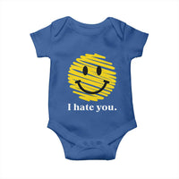 I Hate You Smile Face Meme Baby Onesie Viral Sarcastic Humor