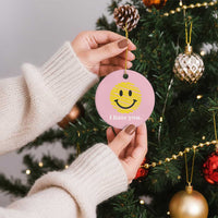 I Hate You Smile Face Meme Ceramic Ornament Viral Sarcastic Humor