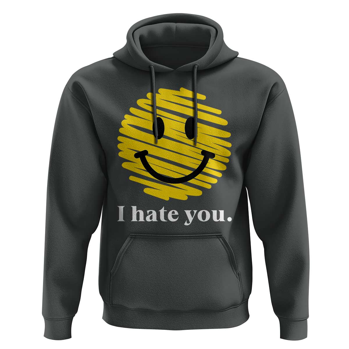 I Hate You Smile Face Meme Hoodie Viral Sarcastic Humor