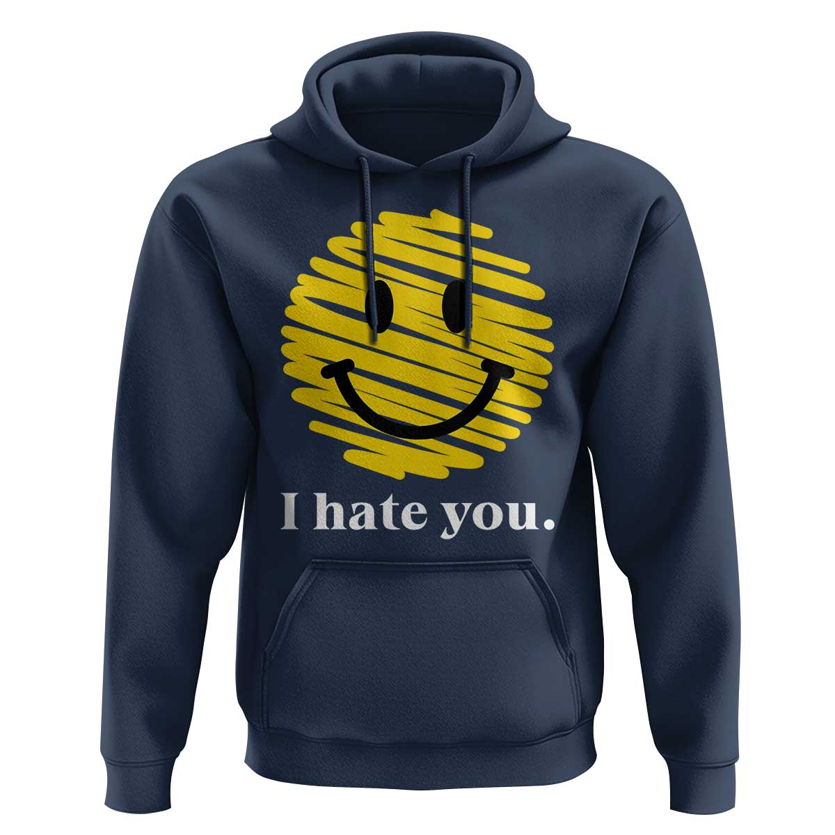 I Hate You Smile Face Meme Hoodie Viral Sarcastic Humor