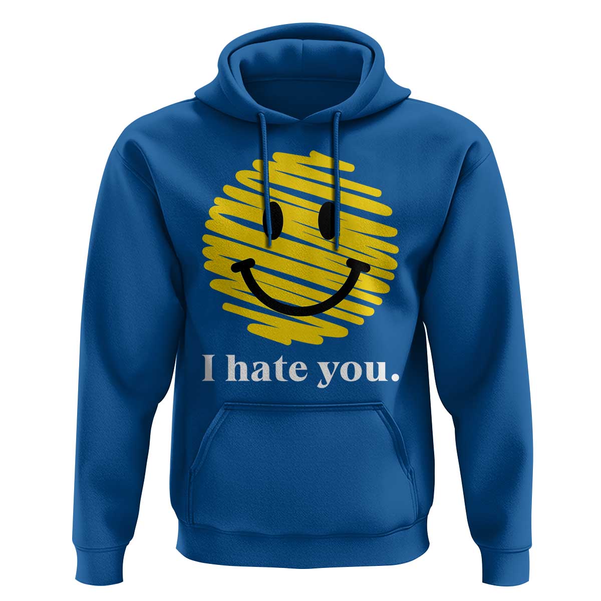 I Hate You Smile Face Meme Hoodie Viral Sarcastic Humor