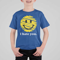 I Hate You Smile Face Meme T Shirt For Kid Viral Sarcastic Humor