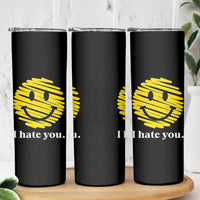 I Hate You Smile Face Meme Skinny Tumbler Viral Sarcastic Humor