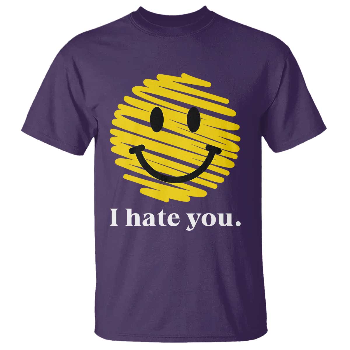 I Hate You Smile Face Meme T Shirt Viral Sarcastic Humor