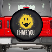 I Hate You Smile Face Spare Tire Cover Funny Sarcastic Meme