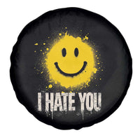I Hate You Smile Face Spare Tire Cover Funny Sarcastic Meme