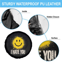 I Hate You Smile Face Spare Tire Cover Funny Sarcastic Meme