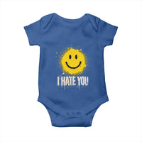 I Hate You Smile Face Baby Onesie Funny Sarcastic Meme