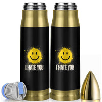 I Hate You Smile Face Bullet Tumbler Funny Sarcastic Meme