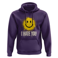 I Hate You Smile Face Hoodie Funny Sarcastic Meme