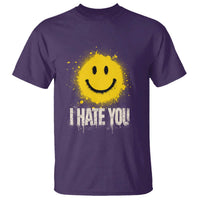 I Hate You Smile Face T Shirt Funny Sarcastic Meme