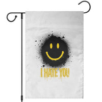 I Hate You Garden Flag Funny Smile Face Emoticon Meme