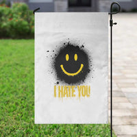 I Hate You Garden Flag Funny Smile Face Emoticon Meme