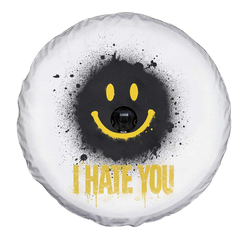 I Hate You Spare Tire Cover Funny Smile Face Emoticon Meme