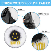 I Hate You Spare Tire Cover Funny Smile Face Emoticon Meme