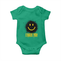 I Hate You Baby Onesie Funny Smile Face Emoticon Meme