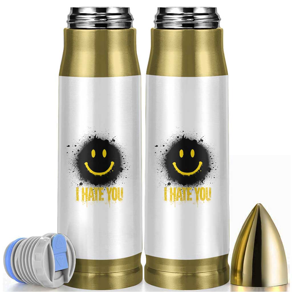 I Hate You Bullet Tumbler Funny Smile Face Emoticon Meme