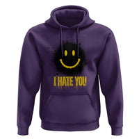 I Hate You Hoodie Funny Smile Face Emoticon Meme