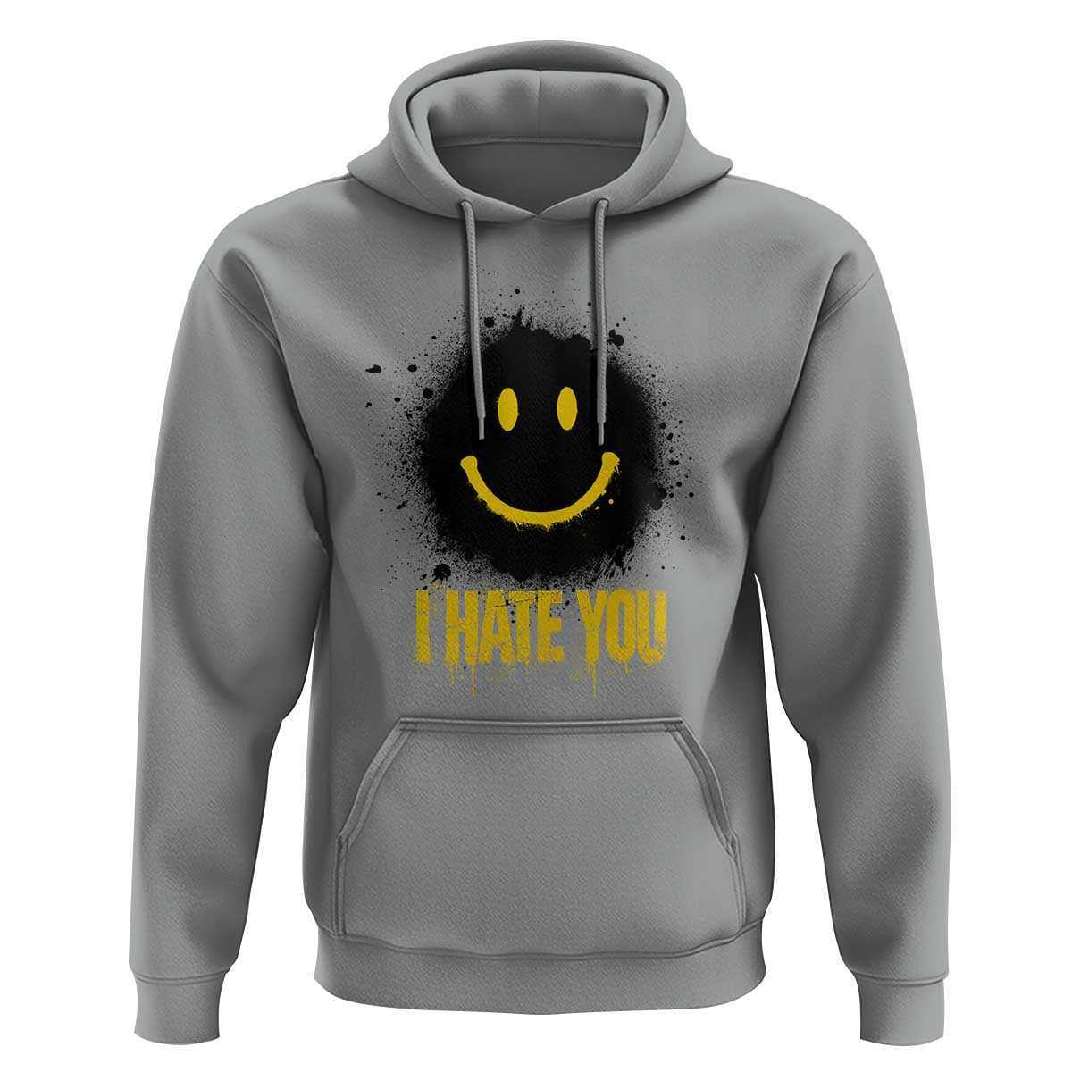 I Hate You Hoodie Funny Smile Face Emoticon Meme