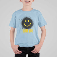 I Hate You T Shirt For Kid Funny Smile Face Emoticon Meme
