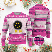 I Hate You Ugly Christmas Sweater Funny Smile Face Emoticon Meme