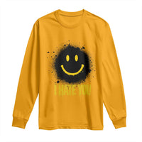 I Hate You Long Sleeve Shirt Funny Smile Face Emoticon Meme